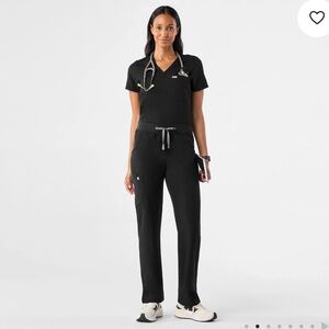 Figs Women's Black Straight Leg Pants